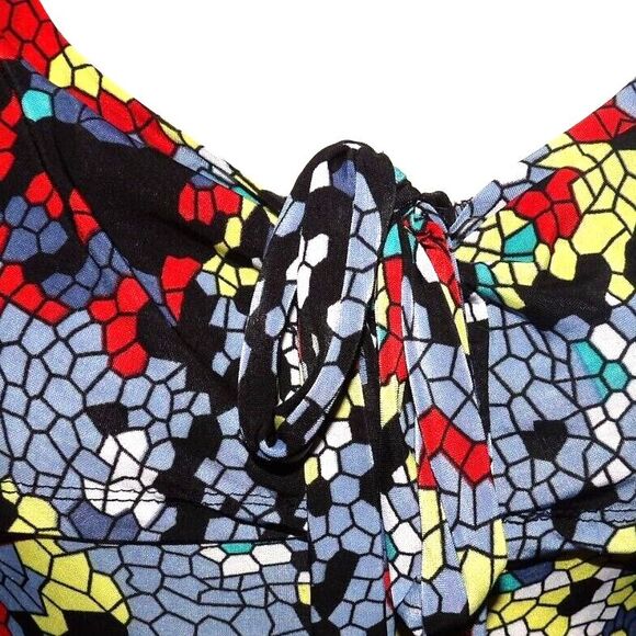 Fashion Olivia Halter Style Bodycon Stretchy Dress Color Block Off Shoulder READ - Picture 3 of 7